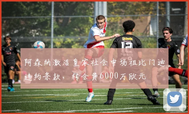 阿森纳激活皇家社会中场祖比门迪违约条款，转会费6000万欧元